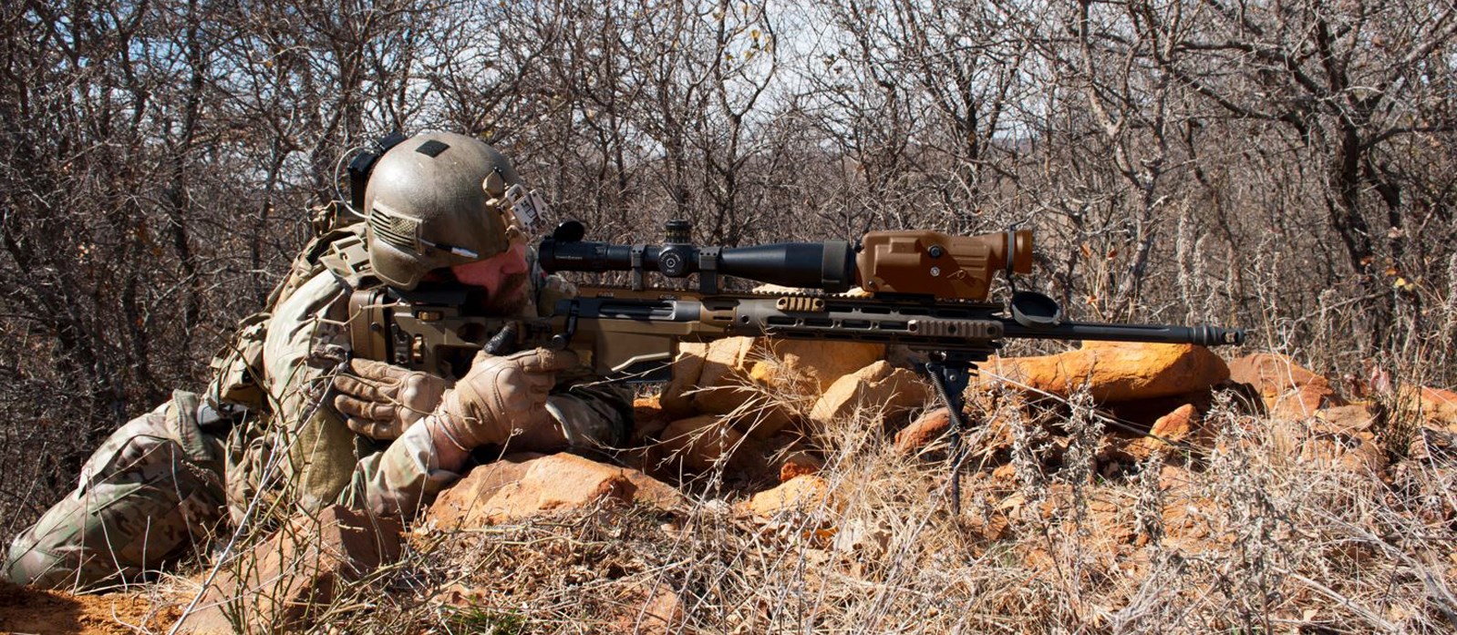 Sniper with advanced infrared weapon sight